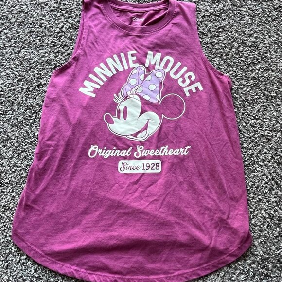 Magenta Minnie Mouse Tank Top, women’s size large, Disney Shirt - Picture 1 of 3